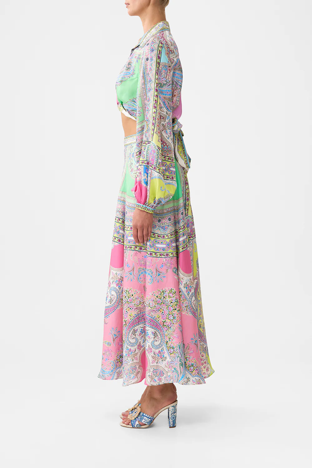 PANELLED FLARED LONG SKIRT (MAGIC CARPET RIDE)