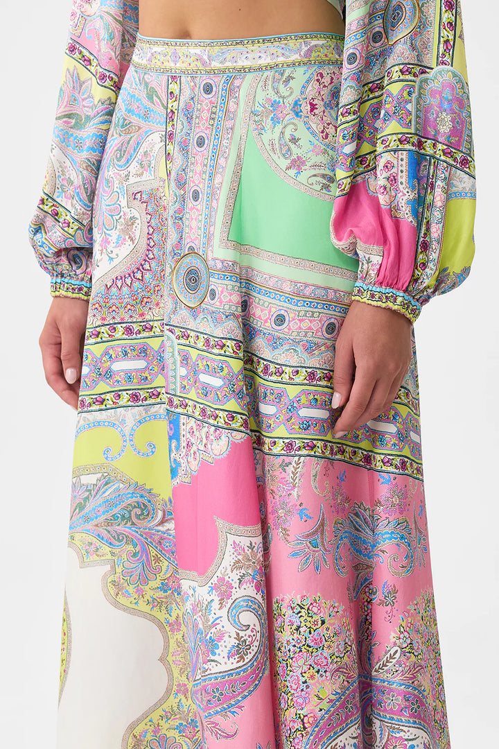 PANELLED FLARED LONG SKIRT (MAGIC CARPET RIDE)