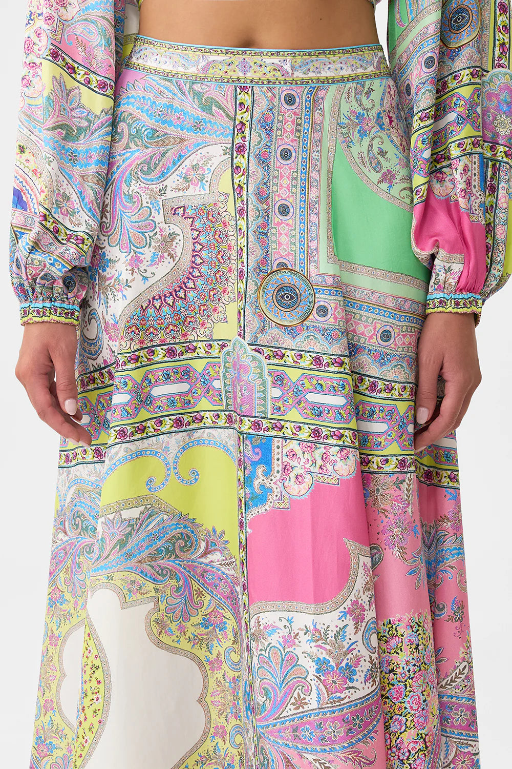PANELLED FLARED LONG SKIRT (MAGIC CARPET RIDE)