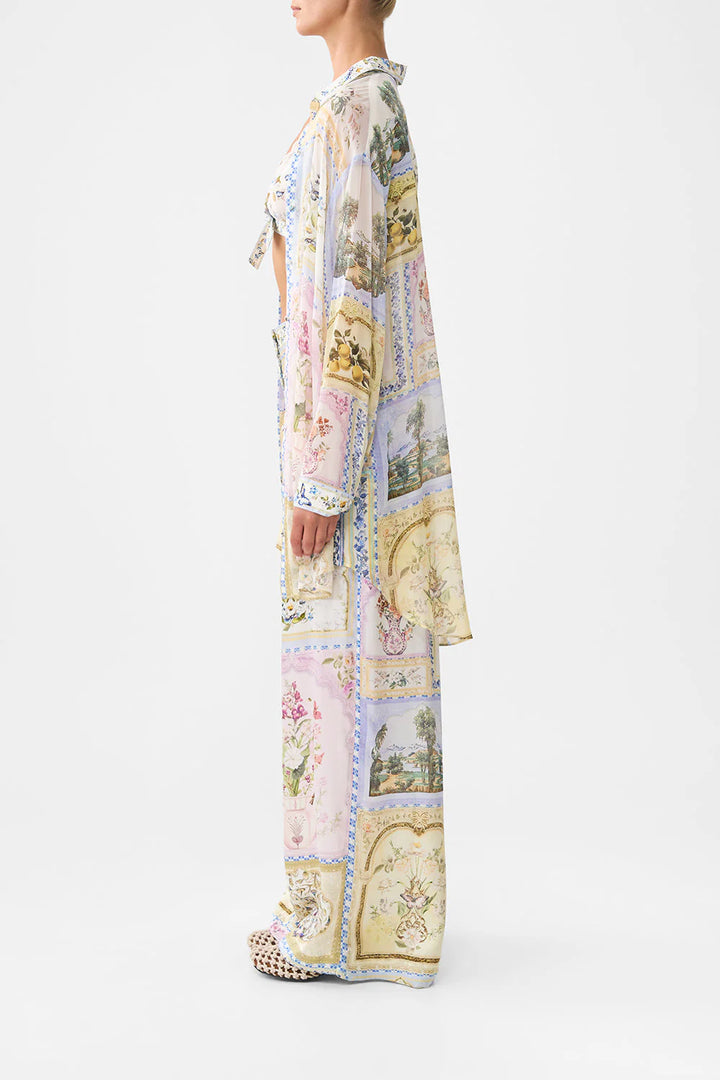 WIDE LEG WAISTED PANT (BOTANICAL BALLADS)