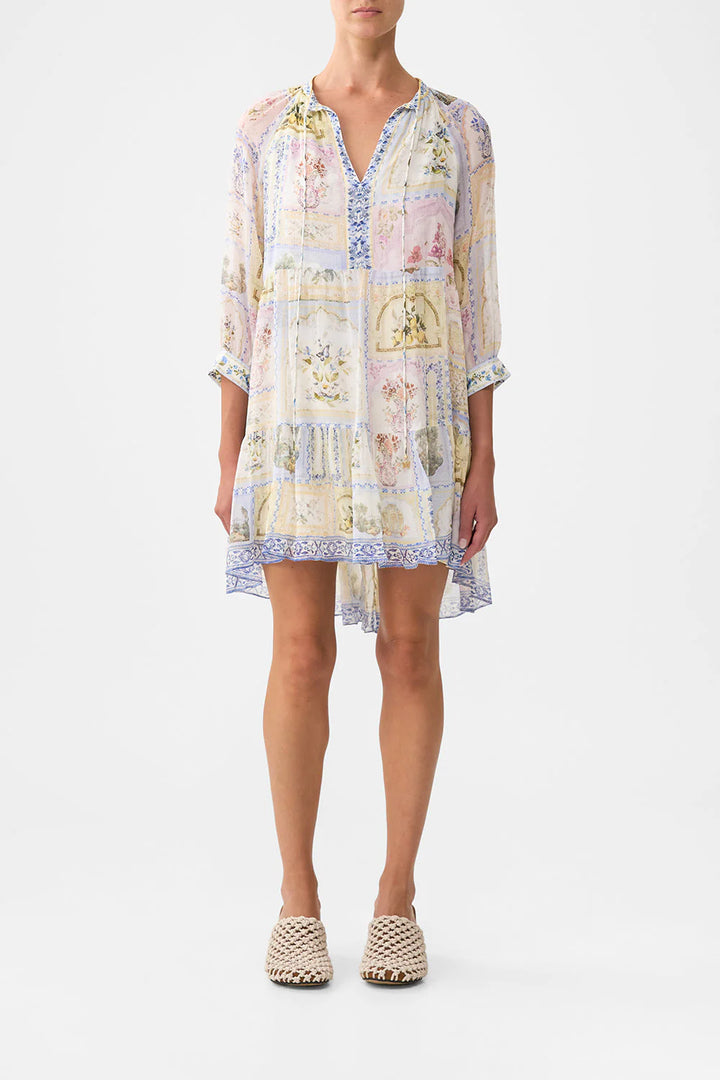 SHORT GATHERED PANEL DRESS (BOTANICAL BALLADS)