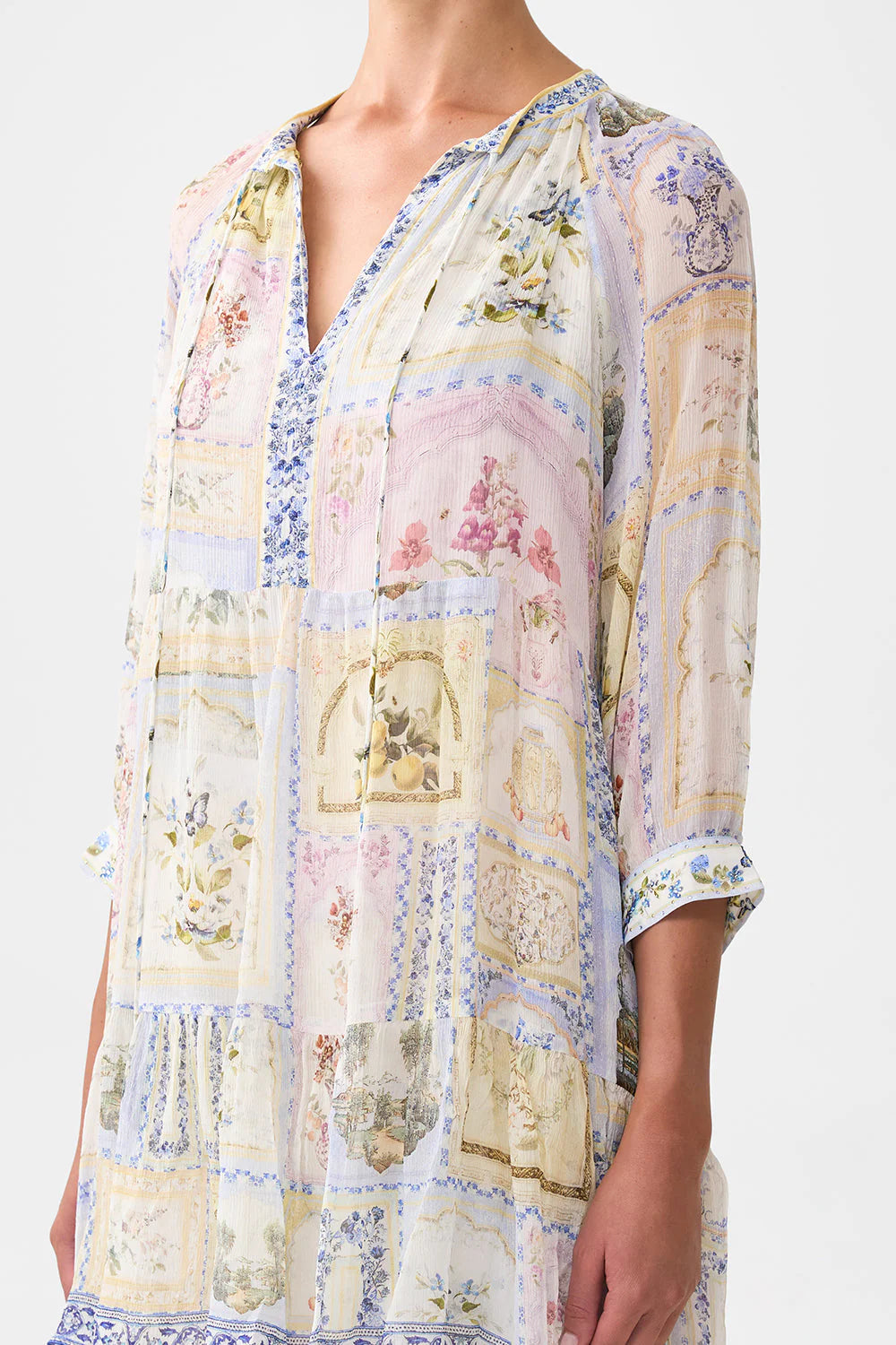 SHORT GATHERED PANEL DRESS (BOTANICAL BALLADS)