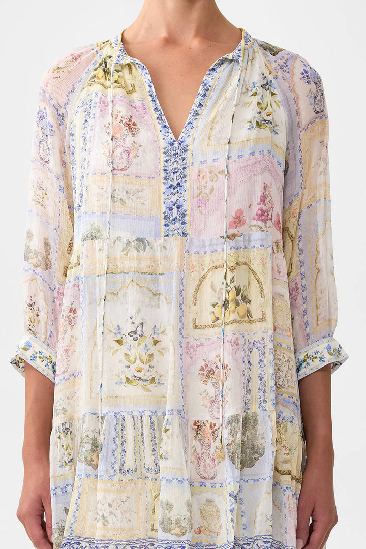SHORT GATHERED PANEL DRESS (BOTANICAL BALLADS)