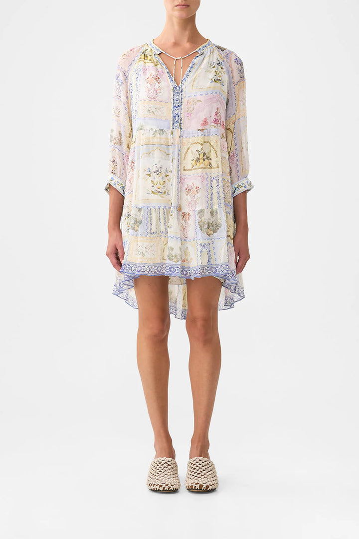 SHORT GATHERED PANEL DRESS (BOTANICAL BALLADS)