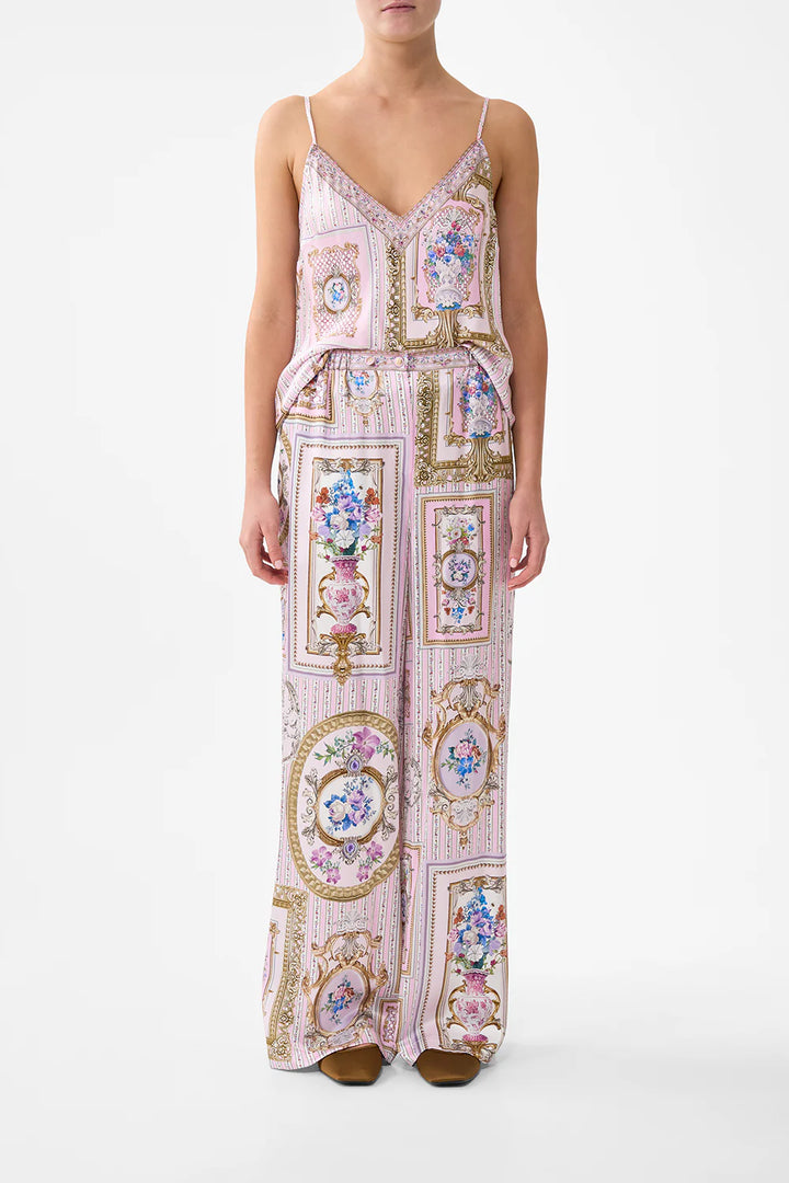 button front lounge pant (Palatial pastels)