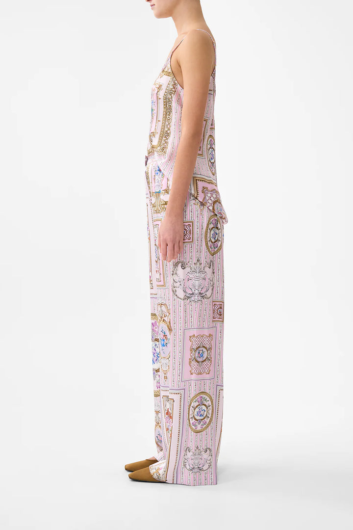 button front lounge pant (Palatial pastels)