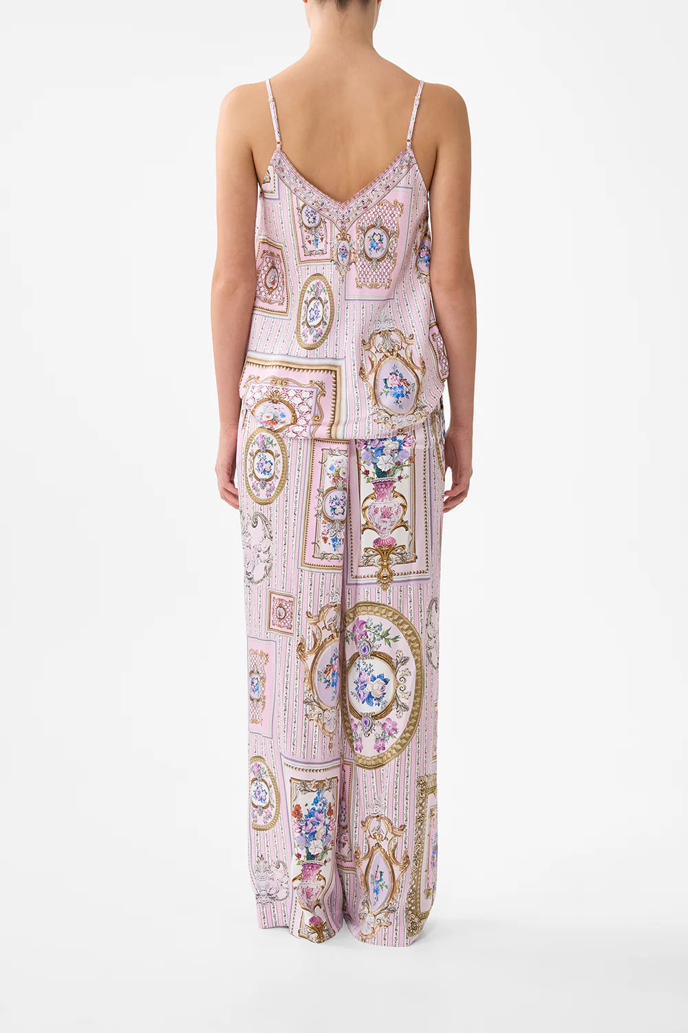 button front lounge pant (Palatial pastels)