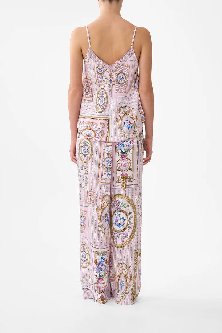 button front lounge pant (Palatial pastels)