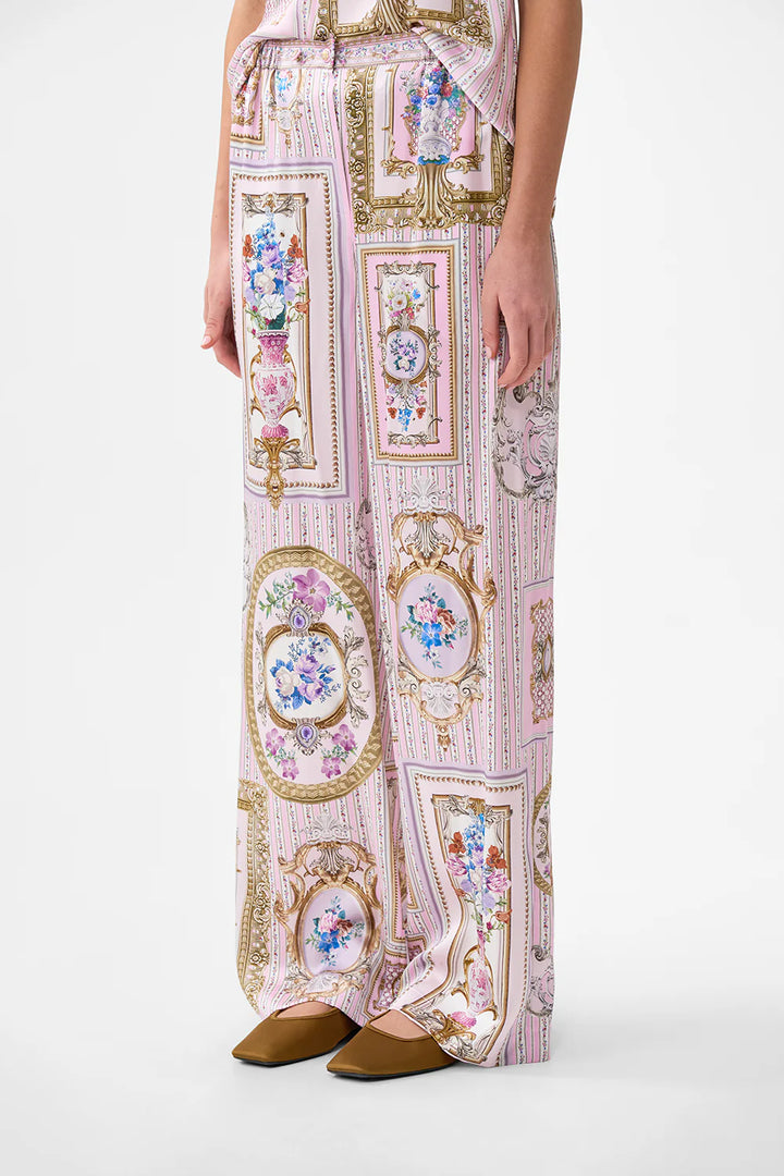 button front lounge pant (Palatial pastels)