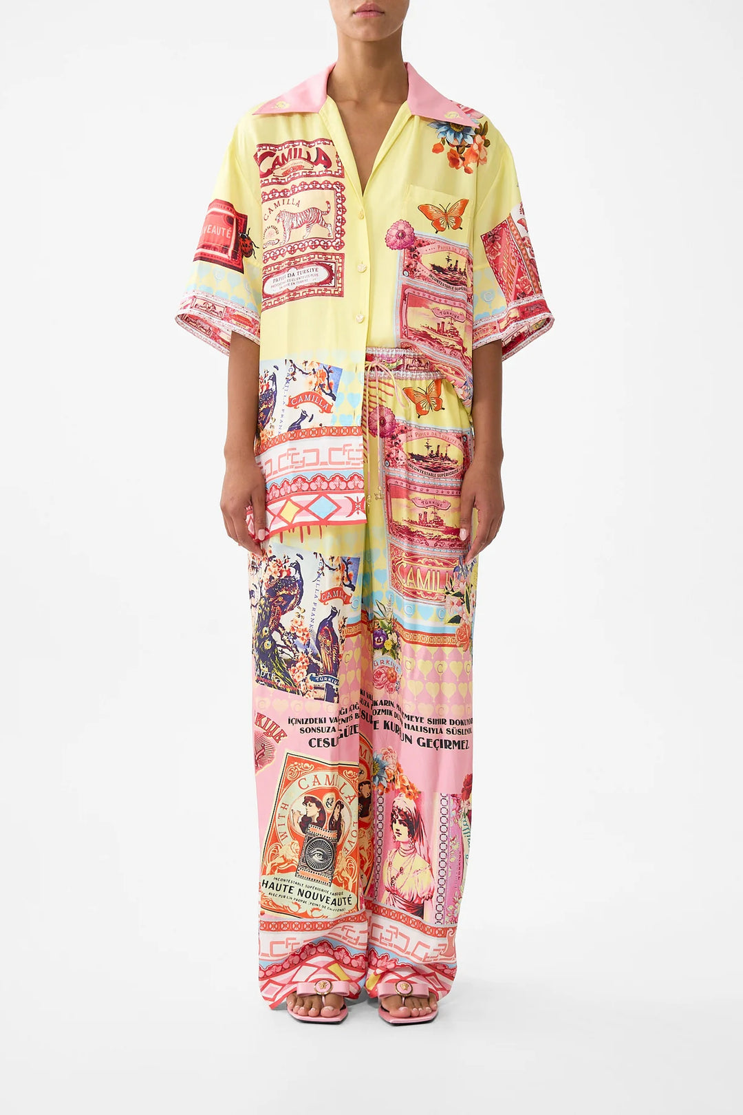 OVERSIZED SHIRT WITH POCKET (Collage Kingdom)