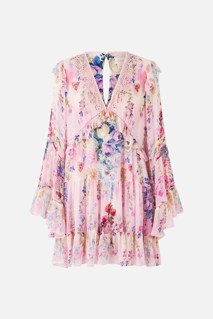 Tiered Swing Mini Dress (Palatial Pastels)