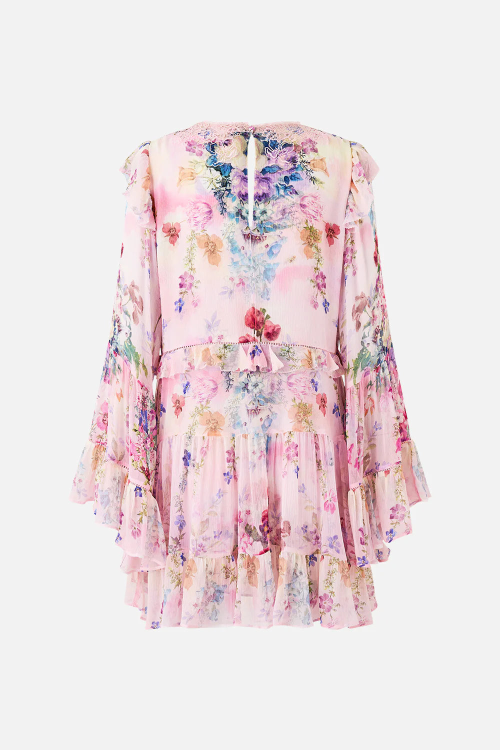 Tiered Swing Mini Dress (Palatial Pastels)