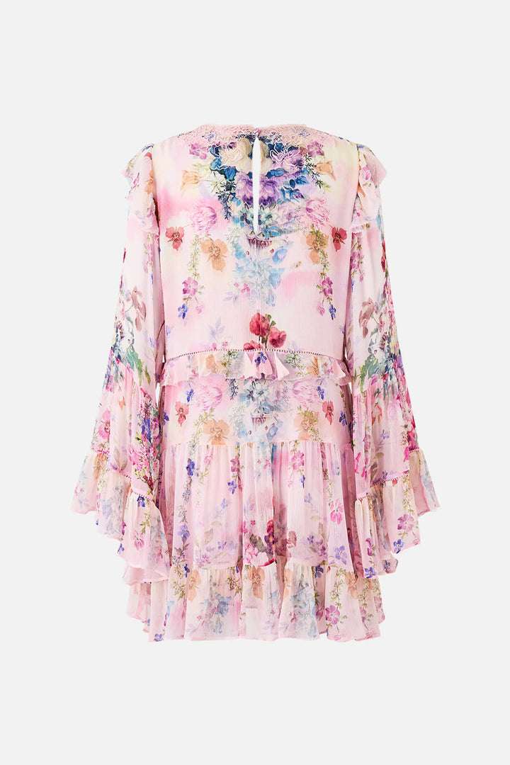 Tiered Swing Mini Dress (Palatial Pastels)