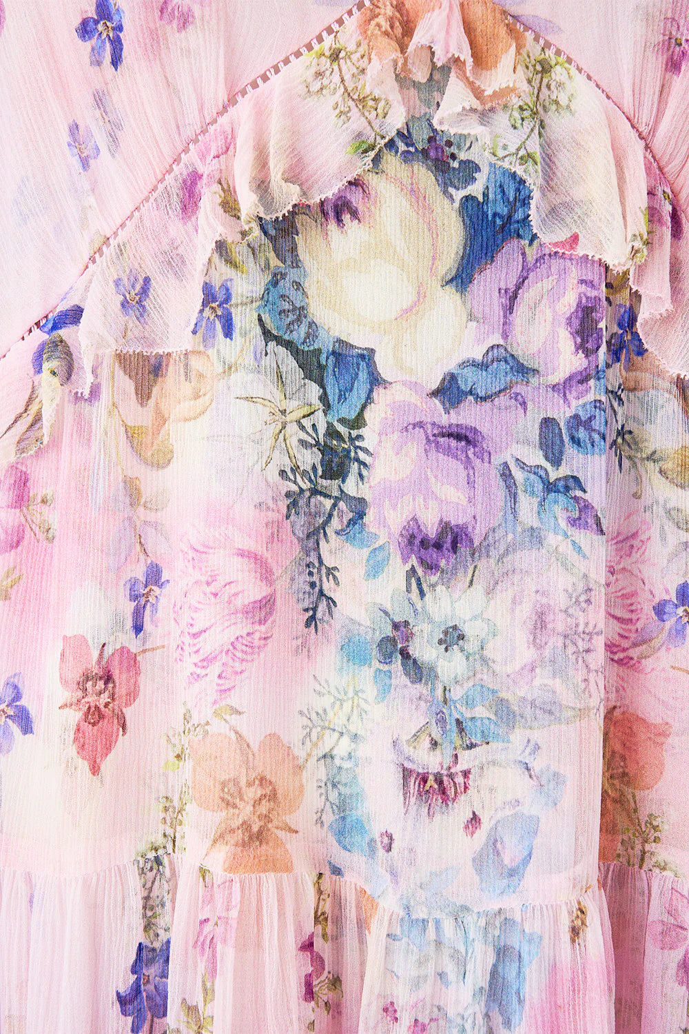 Tiered Swing Mini Dress (Palatial Pastels)