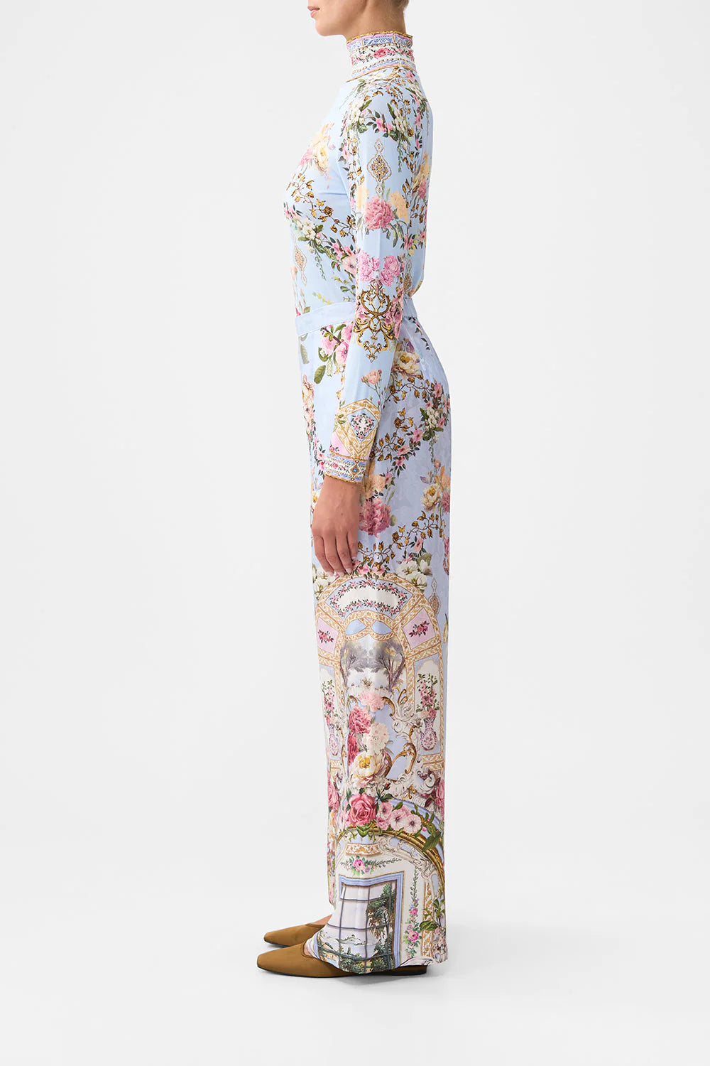 MINIMAL WIDE LEG PANT (TILED IN TIME)