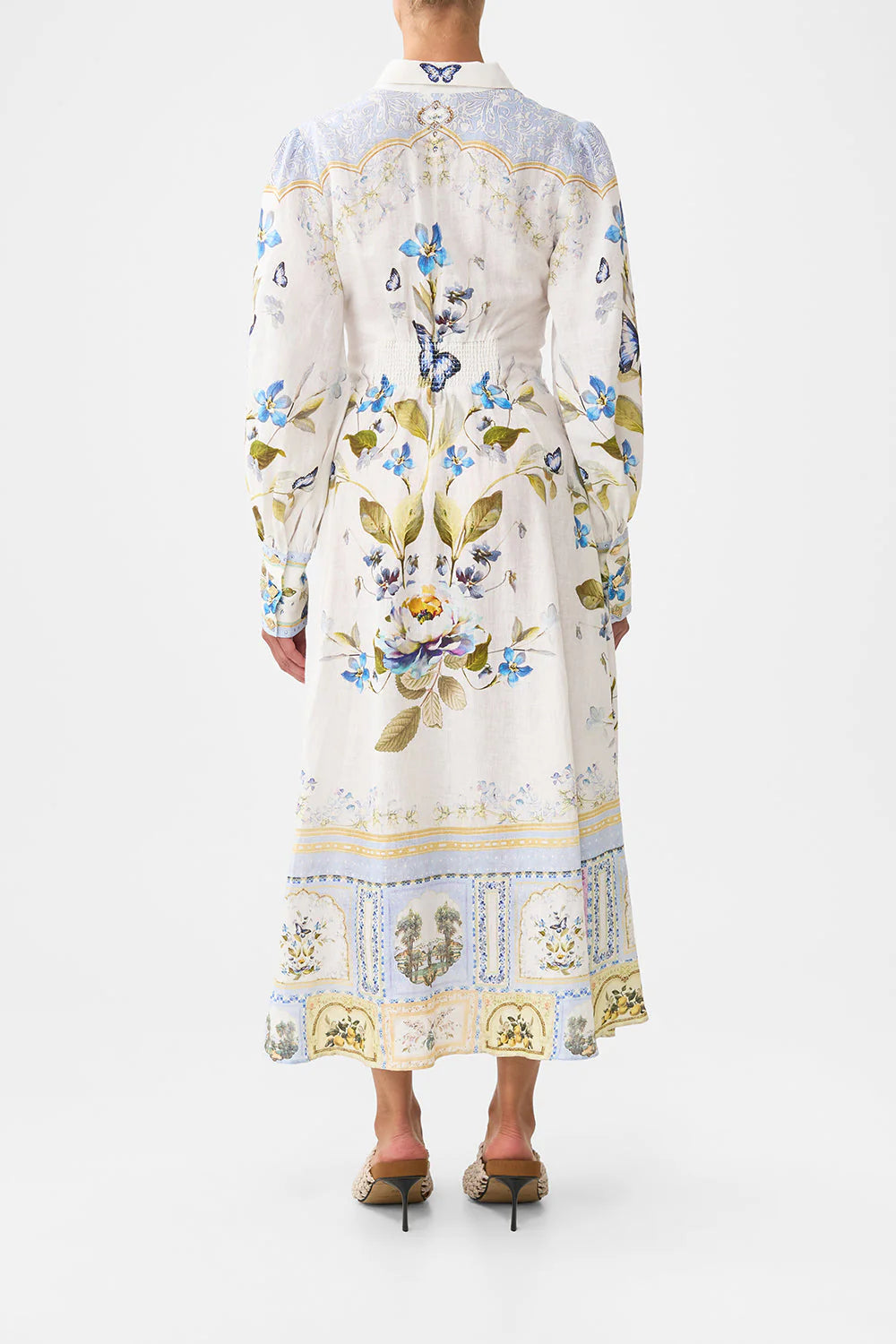 WAIST TIE SHIRT DRESS (BOTANICAL BALLADS)