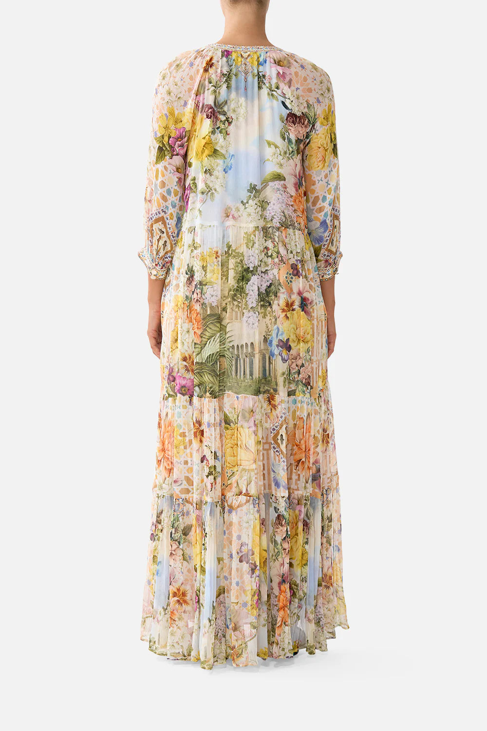 Long Gathered Panel Dress (The Architects of Alcázar)