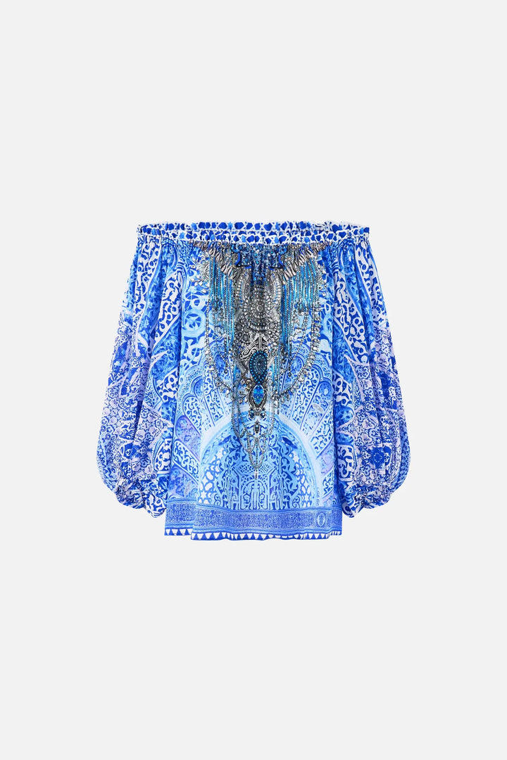 Frill off shoulder top (The Bosphorus)
