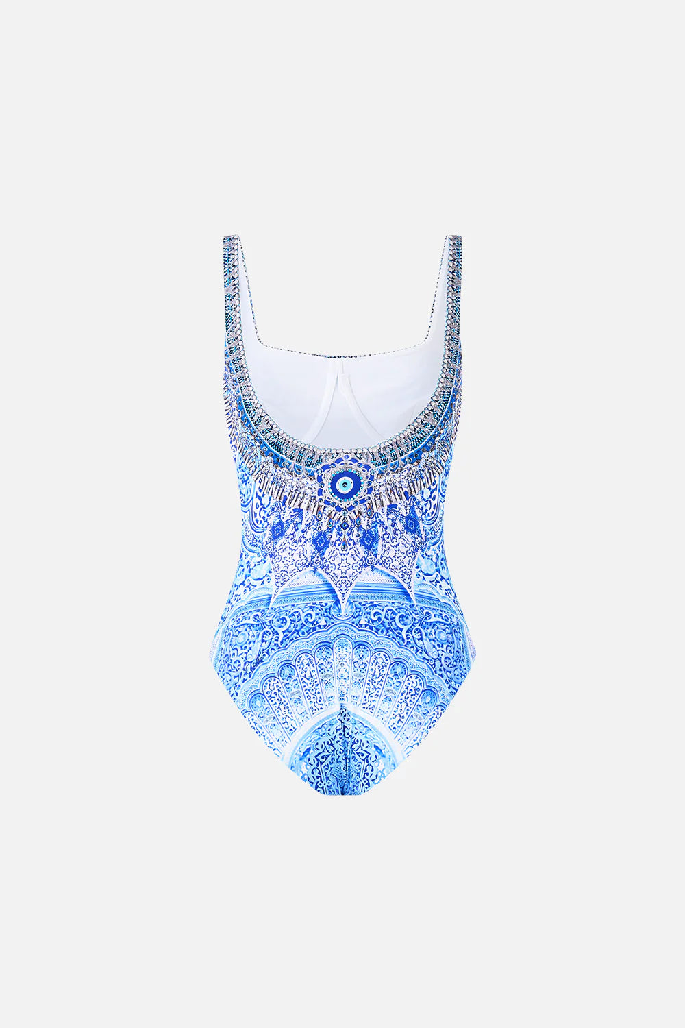 Underwire square neck one piece with scoop back (The Bosphorus)