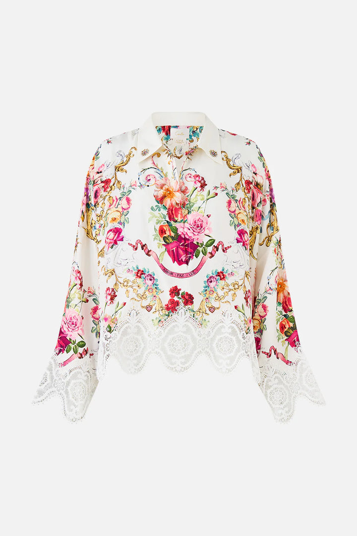 Cropped Relaxed Shirt (TORERO LIBERTINE)
