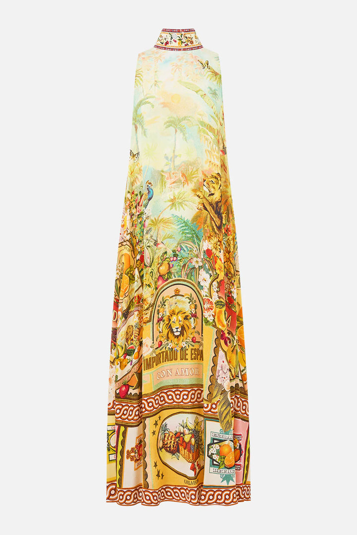 High Neck Dress With Back Tie (Va Va Vintage)