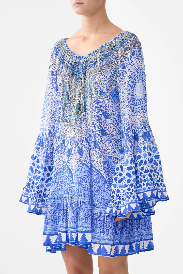 A-Line Frill Dress (The Bosphorus)