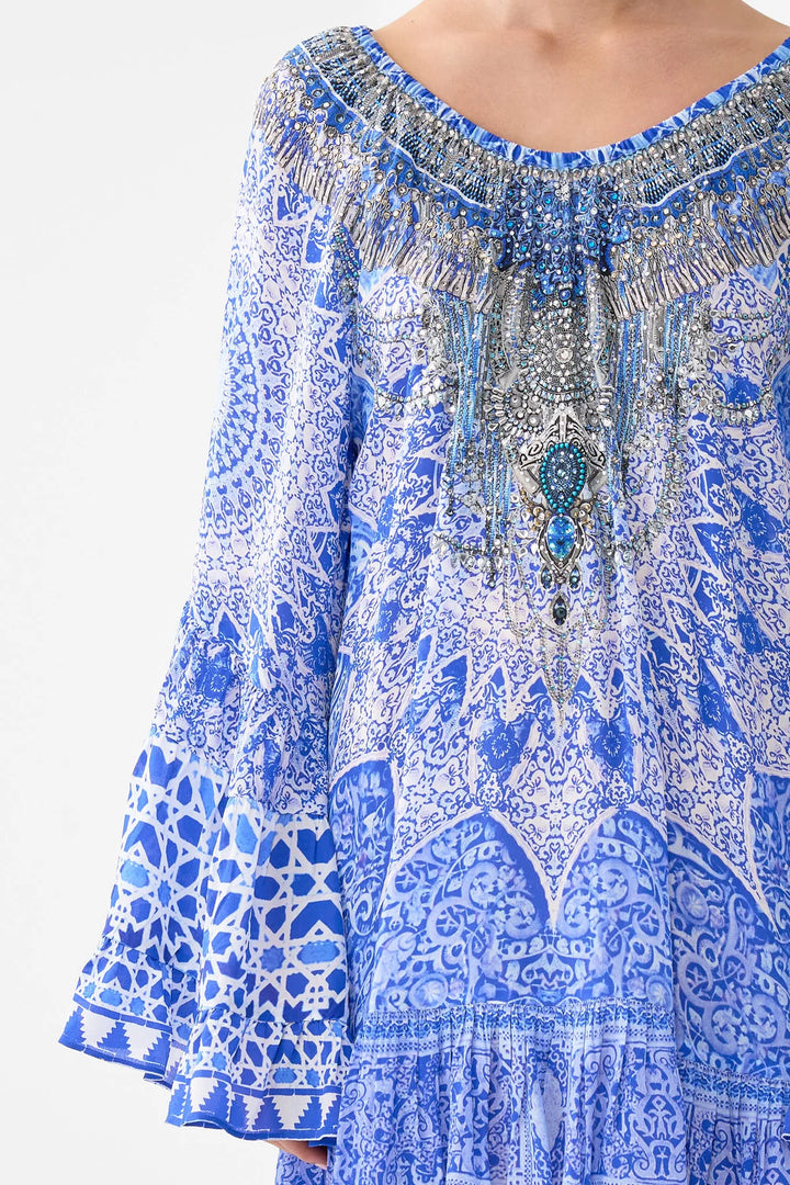 A-Line Frill Dress (The Bosphorus)