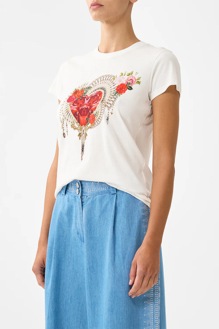 SLIM FIT ROUND NECK T-SHIRT (OLE OLE)