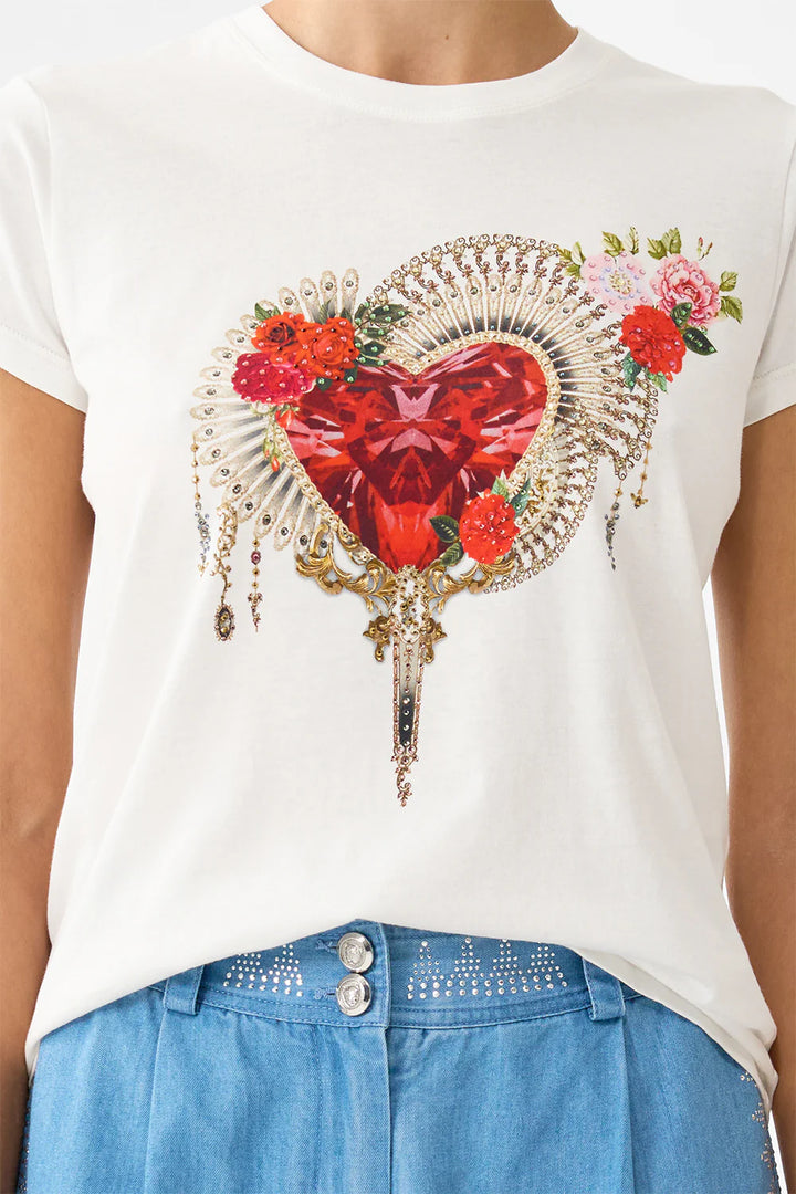 SLIM FIT ROUND NECK T-SHIRT (OLE OLE)