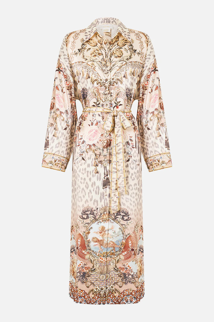 Shirt Dress with Back Button Detail (Aranjuez Animalia)