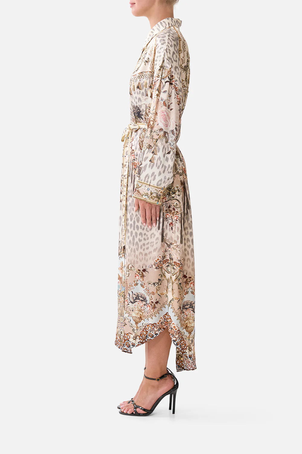 Shirt Dress with Back Button Detail (Aranjuez Animalia)