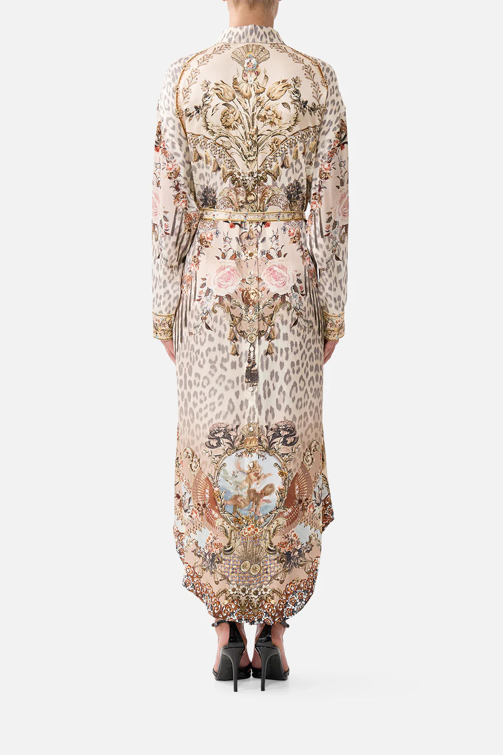 Shirt Dress with Back Button Detail (Aranjuez Animalia)