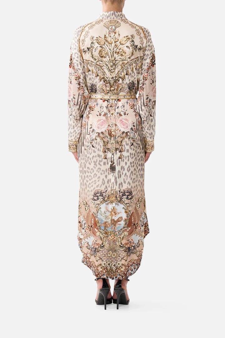 Shirt Dress with Back Button Detail (Aranjuez Animalia)