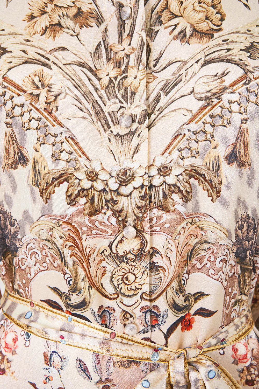 Shirt Dress with Back Button Detail (Aranjuez Animalia)