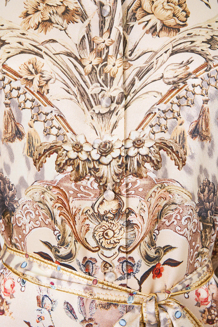 Shirt Dress with Back Button Detail (Aranjuez Animalia)