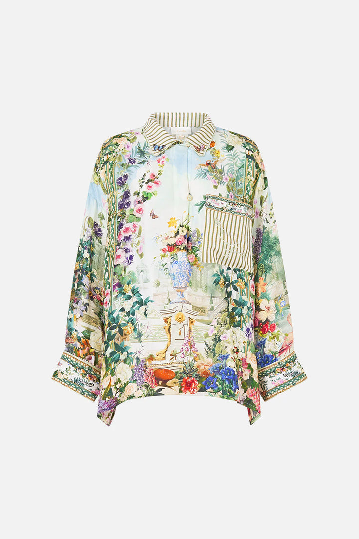 RELAXED COLLARED SHIRT WITH POCKET (Art for the Empress)