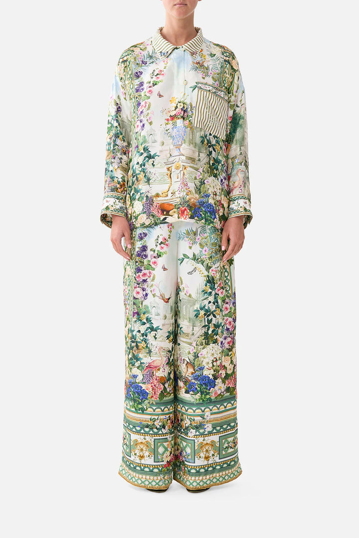 RELAXED COLLARED SHIRT WITH POCKET (Art for the Empress)