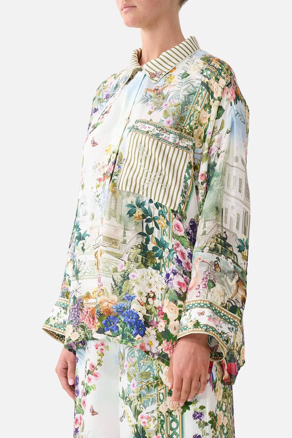RELAXED COLLARED SHIRT WITH POCKET (Art for the Empress)