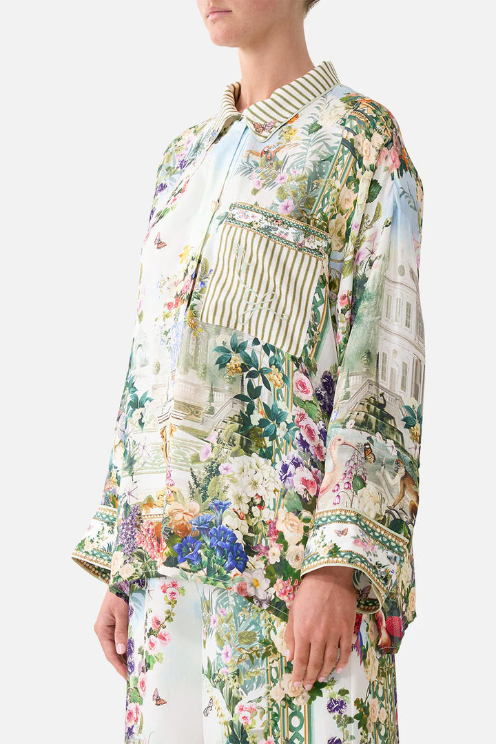 RELAXED COLLARED SHIRT WITH POCKET (Art for the Empress)