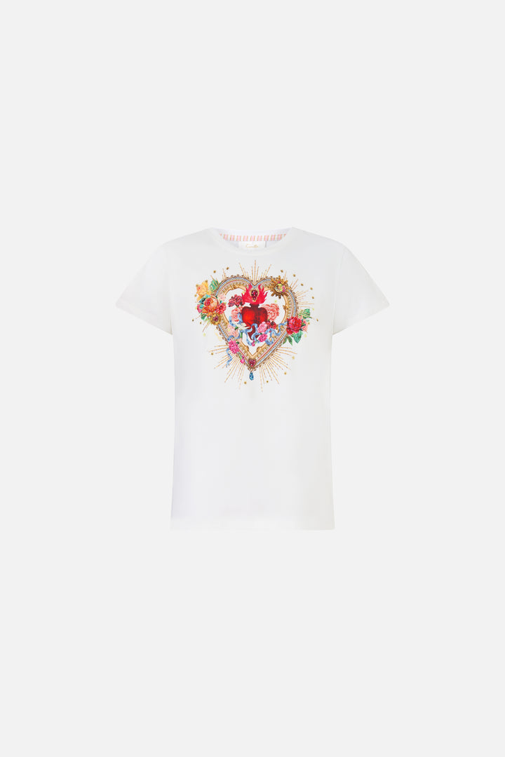 SLIM FIT ROUND NECK T-SHIRT (painted prayers)