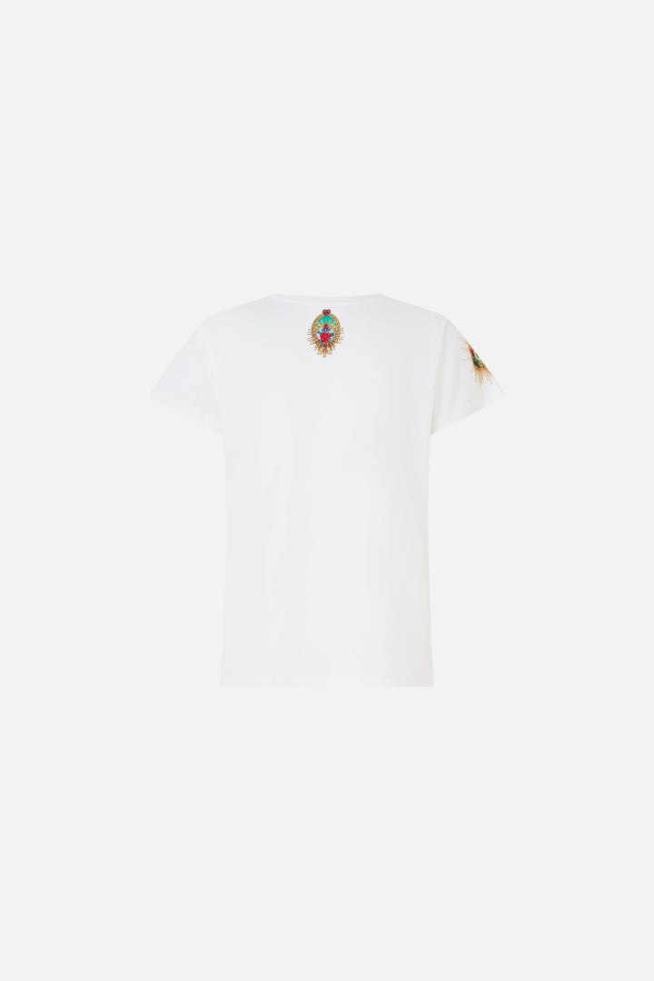 SLIM FIT ROUND NECK T-SHIRT (painted prayers)