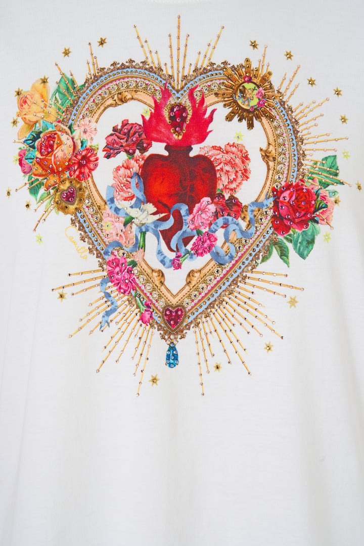 SLIM FIT ROUND NECK T-SHIRT (painted prayers)
