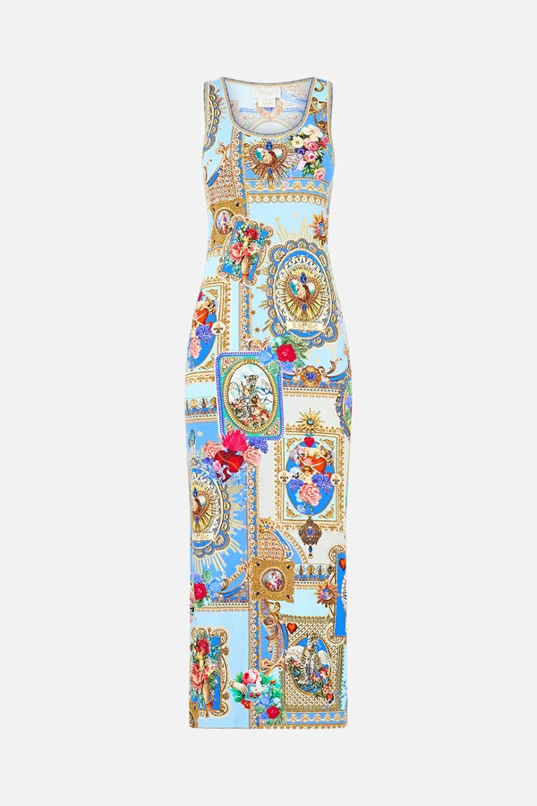 JERSEY SCOOP NECK TANK DRESS (Verses in Vintage)