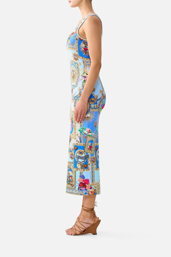 JERSEY SCOOP NECK TANK DRESS (Verses in Vintage)