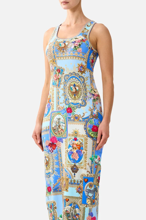 JERSEY SCOOP NECK TANK DRESS (Verses in Vintage)