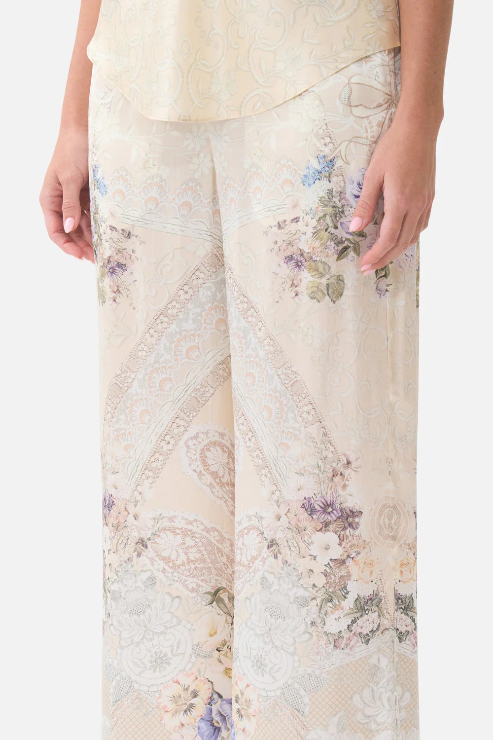 MINIMAL WIDE LEG PANT (Laced with Love)