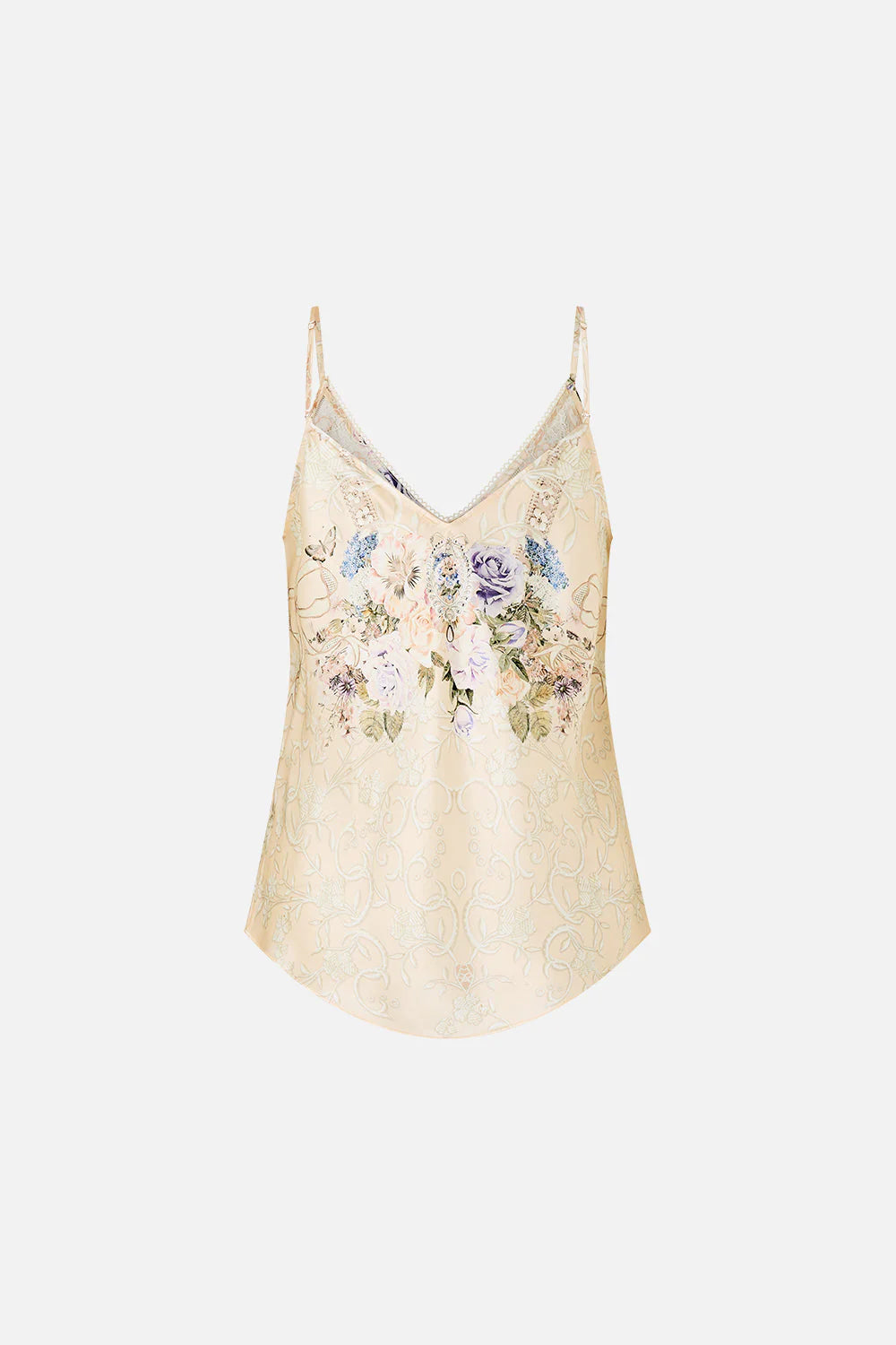 V-NECK BIAS CAMI (Laced with Love)