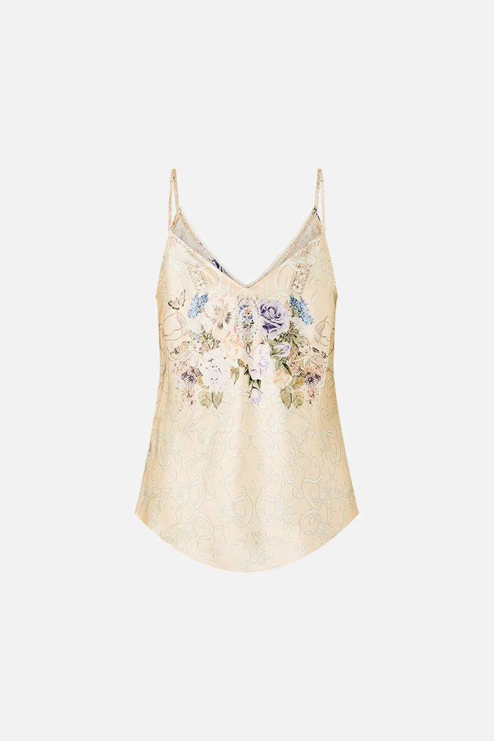 V-NECK BIAS CAMI (Laced with Love)