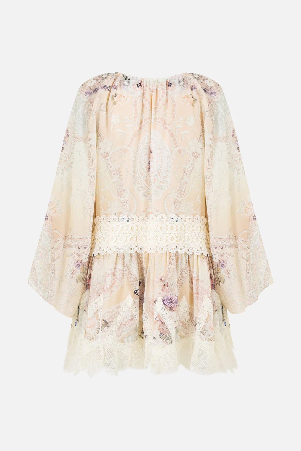 RELAXED SHORT DRESS WITH DROPPED WAIST (Laced with Love)