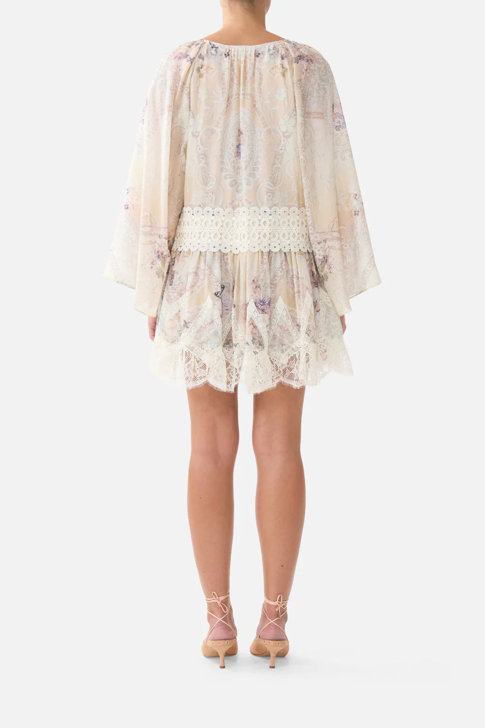 RELAXED SHORT DRESS WITH DROPPED WAIST (Laced with Love)